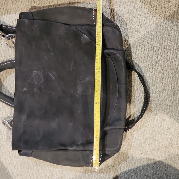 The J. Peterman leather messenger bag, mailbag VINTAGE - Picture 6 of 9